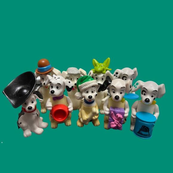 29 Vintage McDonalds 90s Happy Meal Toys 101 Dalmatian Dogs Puppy Figures 2-3" - Picture 5 of 5